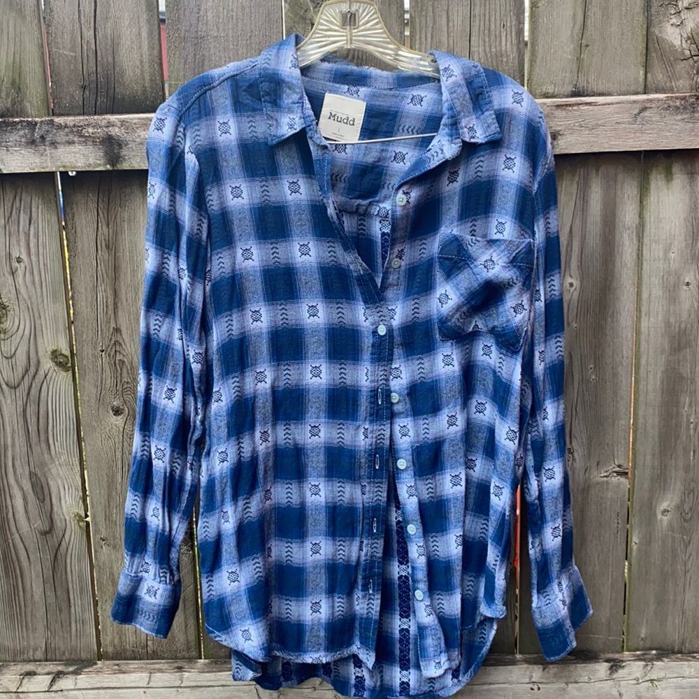 Mudd blue button Down shirt sz. L